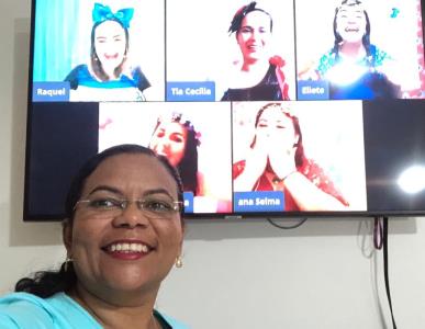Professora de Belém participa de live sobre contação de histórias como prática pedagógica