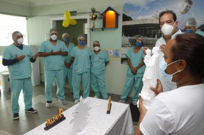 Hospital Dom Vicente Zico recebe imagem de Nossa Senhora de Nazaré