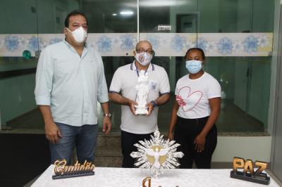 Hospital Dom Vicente Zico recebe imagem de Nossa Senhora de Nazaré