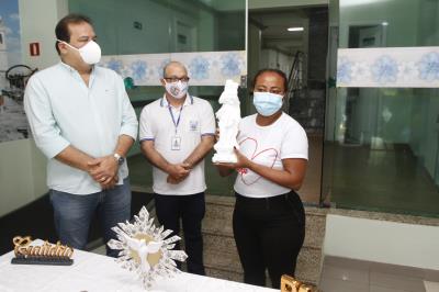 Hospital Dom Vicente Zico recebe imagem de Nossa Senhora de Nazaré