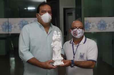 Hospital Dom Vicente Zico recebe imagem de Nossa Senhora de Nazaré