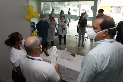 Hospital Dom Vicente Zico recebe imagem de Nossa Senhora de Nazaré