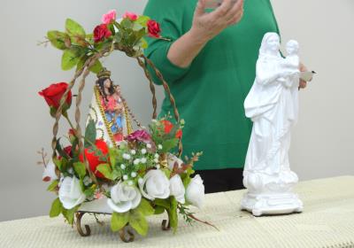 Pronto Socorro do Guamá recebe imagem de Nossa Senhora de Nazaré
