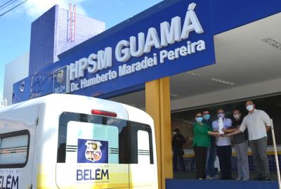 Pronto Socorro do Guamá recebe imagem de Nossa Senhora de Nazaré