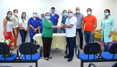 Pronto Socorro do Guamá recebe imagem de Nossa Senhora de Nazaré