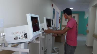 Respiradores estão em fase final de instalação na rede municipal de saúde