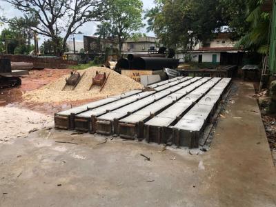 Produção das estruturas do novo trapiche de Outeiro segue acelerada