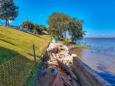 Prefeitura começa obra de recuperação do muro de contenção da orla de Icoaraci
