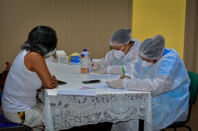 Prefeitura leva teste rápido da Covid-19 ao distrito de Outeiro