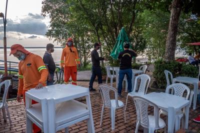 Comitê de Segurança fiscaliza restaurantes e quiosques da Orla de Icoaraci