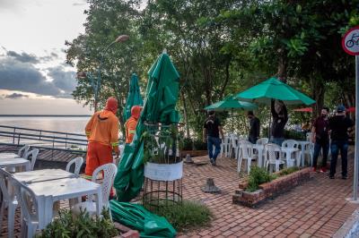 Comitê de Segurança fiscaliza restaurantes e quiosques da Orla de Icoaraci