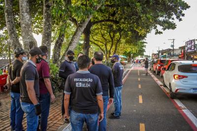 Comitê de Segurança fiscaliza restaurantes e quiosques da Orla de Icoaraci
