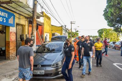 Comitê de Segurança fiscaliza restaurantes e quiosques da Orla de Icoaraci
