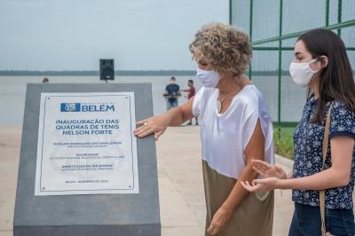 Inauguração das quadras de Tênis Nelson Forte