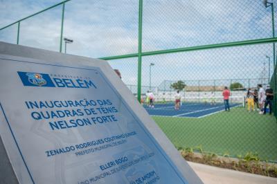 Inauguração das quadras de Tênis Nelson Forte