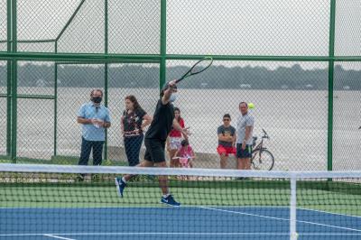 Inauguração das quadras de Tênis Nelson Forte