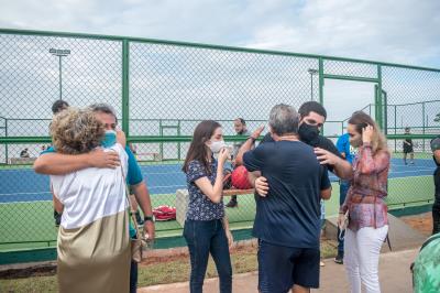 Inauguração das quadras de Tênis Nelson Forte