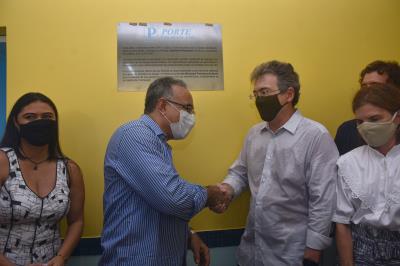 Ato de entrega da doação da creche Francisco de Assis