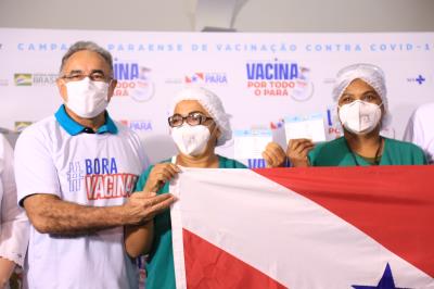 Profissional de saúde é a primeira vacinada em Belém e no estado do Pará