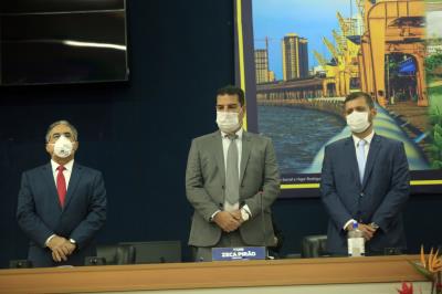 Prefeito Edmilson participa de sessão solene na Câmara Municipal de Belém 