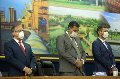 Prefeito Edmilson participa de sessão solene na Câmara Municipal de Belém 