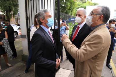 Prefeito participa de inauguração na Beneficente Portuguesa 