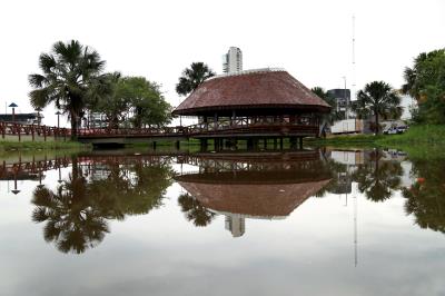 Prefeito de Belém visita obras do Ver-o-Rio
