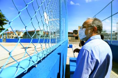 Visita às obras do Complexo Esportivo e Cultural da Tamandaré