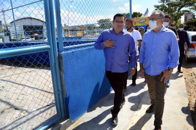 Visita às obras do Complexo Esportivo e Cultural da Tamandaré