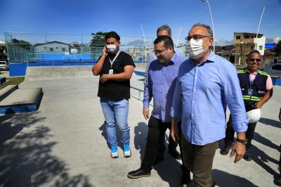 Visita às obras do Complexo Esportivo e Cultural da Tamandaré