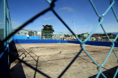 Visita às obras do Complexo Esportivo e Cultural da Tamandaré