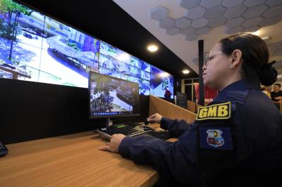 Inauguração da Central de Vídeo de monitoramento da Guarda, GMB