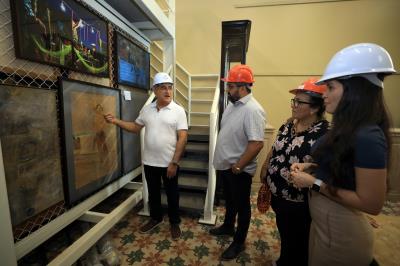 Visita as obras do Palácio Antônio Lemos