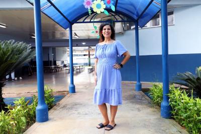 Obras em andamento - EMEI Prof. Rita Nery, no Tenoné