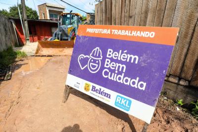 Obras em andamento - Passagem São José, na Pratinha 