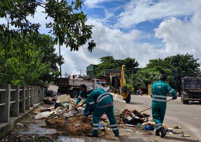 Operação de limpeza nos bairros - Guamá, Cremação e Terra-Firme 