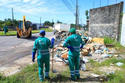 Mutirão de coleta de lixo - Domingo de limpeza nos bairros