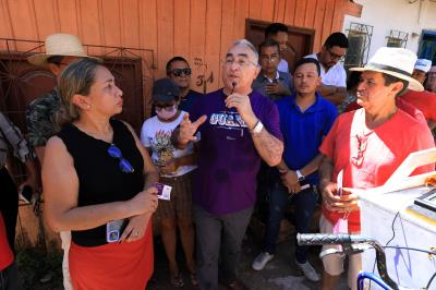 Obras em andamento - Rua Paes de Souza e Vila Eliana, no Guamá