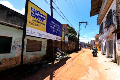 Obras em andamento - Rua Paes de Souza e Vila Eliana, no Guamá
