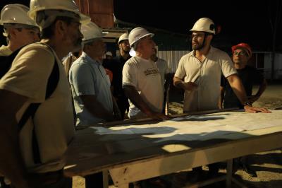 Obras em andamento - Mercado de São Brás 