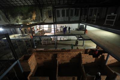Obras em andamento - Mercado de São Brás 