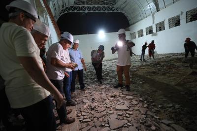 Obras em andamento - Mercado de São Brás 