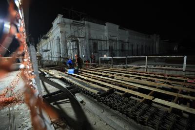 Obras em andamento - Mercado de São Brás 