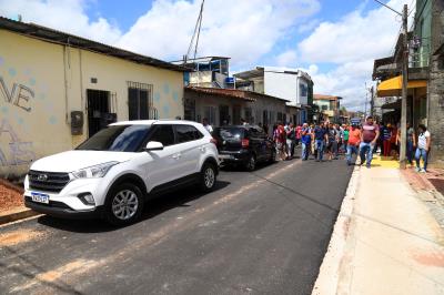 Obras em andamento -Urbanização da Passagem Pio X, no bairro do Marco