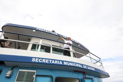 Saúde integral - UBS fluvial : Atendimento na ilha de Jutuba