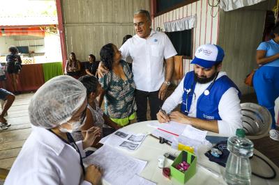 Saúde integral - UBS fluvial : Atendimento na ilha de Jutuba