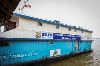 Saúde integral - UBS fluvial : Atendimento na ilha de Jutuba