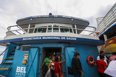 Saúde integral - UBS fluvial : Atendimento na ilha de Jutuba