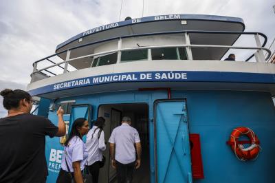 Saúde integral - UBS fluvial : Atendimento na ilha de Jutuba