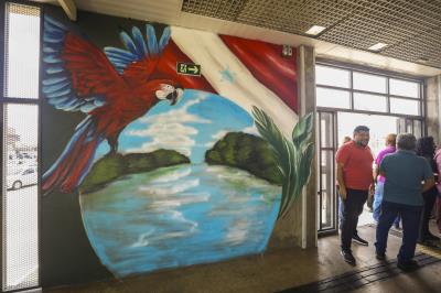 Arte urbana - Galeria da Estação do BRT Tapanã 